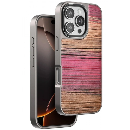 Mey İthalat®  iPhone 16 Pro Max Wave Kapak - Pembe