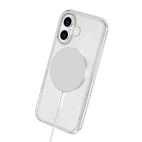 Mey İthalat®   iPhone 16 Star Magsafe Kapak - Turuncu