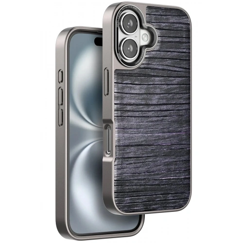Mey İthalat®  iPhone 16 Wave Kapak - Derin Mor