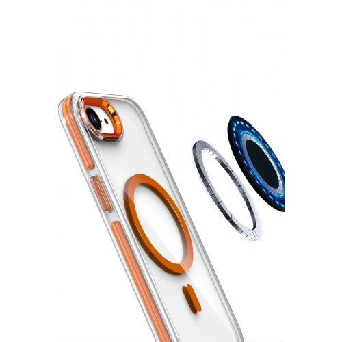 Mey İthalat®  iPhone 16E Bella Magsafe Kapak - Derin Mor