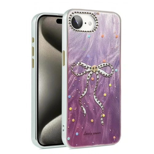 Mey İthalat®  iPhone 16E Kılıf Blade Aynalı Desenli Kapak - Desen 1