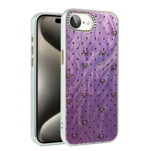 Mey İthalat®  iPhone 16E Kılıf Blade Aynalı Desenli Kapak - Desen 2
