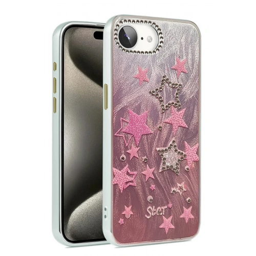 Mey İthalat®  iPhone 16E Kılıf Blade Aynalı Desenli Kapak - Desen 7
