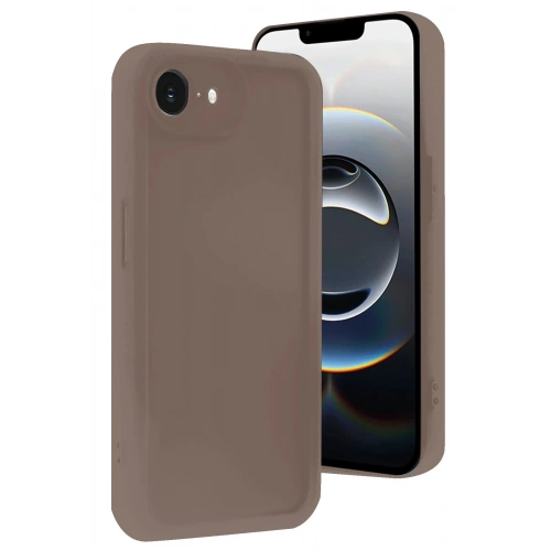 Mey İthalat®  iPhone 16E Kılıf Viera Silikon - Kahverengi
