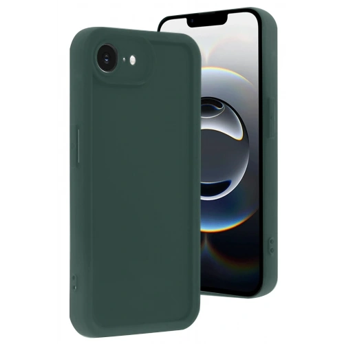 Mey İthalat®  iPhone 16E Kılıf Viera Silikon - Koyu Yeşil