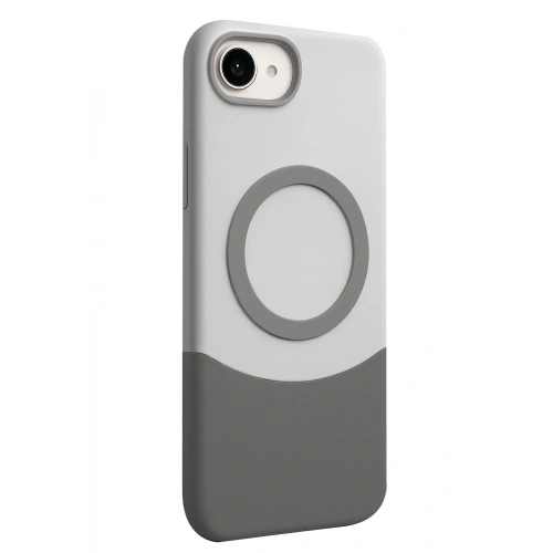 Mey İthalat®   iPhone 16E Velar Magsafe Kapak - Natural Grey