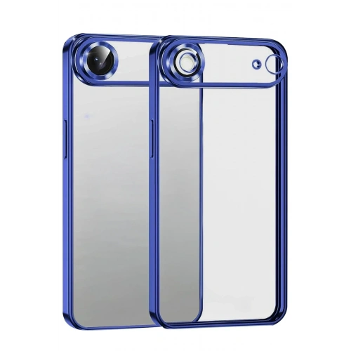 Mey İthalat®   iPhone 17 Air  Lensli Silikon - Lacivert