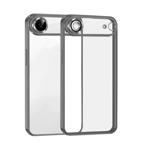 Mey İthalat®   iPhone 17 Air  Lensli Silikon - Titan Gri