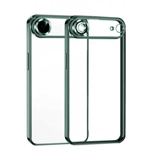 Mey İthalat®   iPhone 17 Air  Lensli Silikon - Yeşil