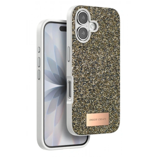 Mey İthalat®   iPhone 17 Bright Simli Kapak - Çöl Titanyum