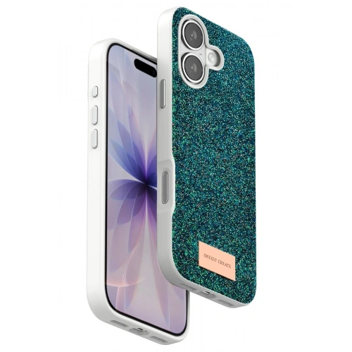 Mey İthalat®   iPhone 17 Bright Simli Kapak - Koyu Yeşil