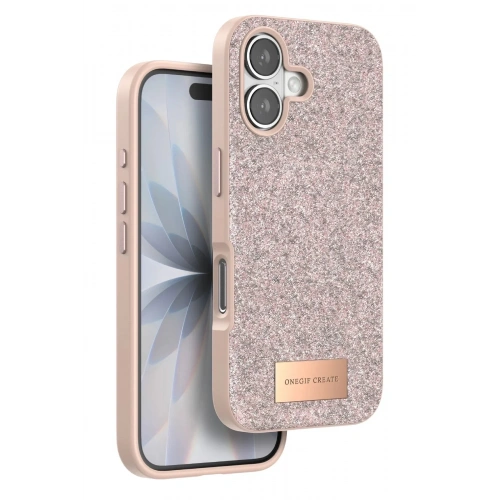 Mey İthalat®   iPhone 17 Bright Simli Kapak - Pembe