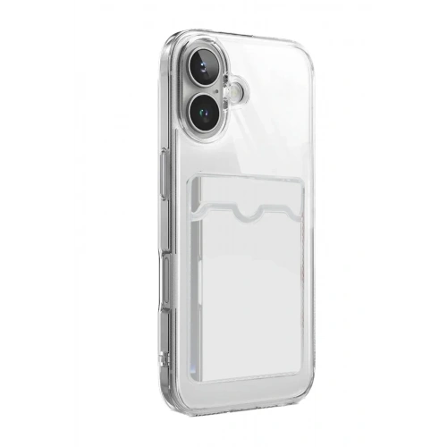 Mey İthalat®   iPhone 17 Kart Şeffaf Silikon - Şeffaf