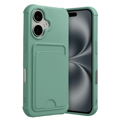 Mey İthalat®   iPhone 17 Kelvin Kartvizitli Silikon - Açık Yeşil