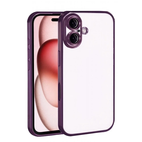 Mey İthalat®   iPhone 17  Lensli Silikon - Açık Mor