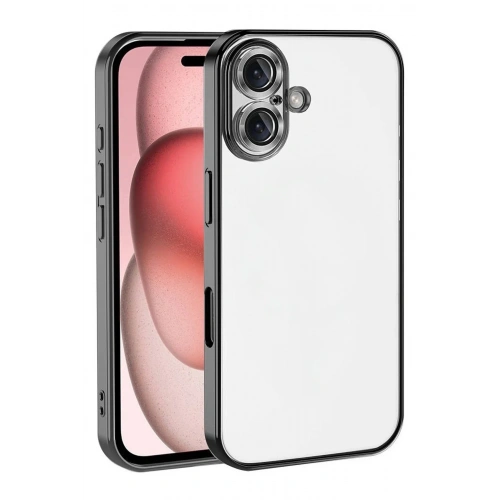 Mey İthalat®   iPhone 17  Lensli Silikon - Siyah