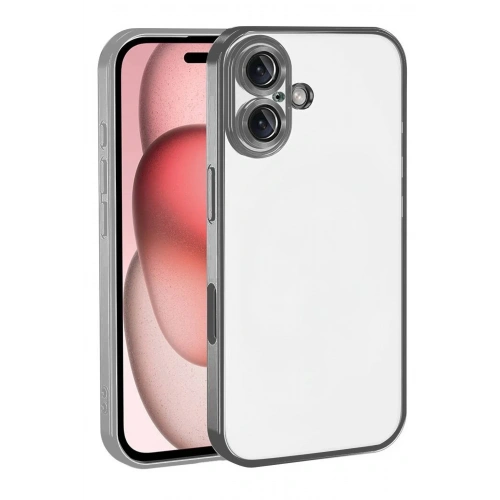 Mey İthalat®   iPhone 17  Lensli Silikon - Titan Gri