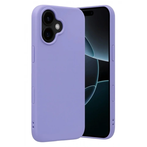 Mey İthalat®   iPhone 17 Nano içi Kadife Silikon - Lila