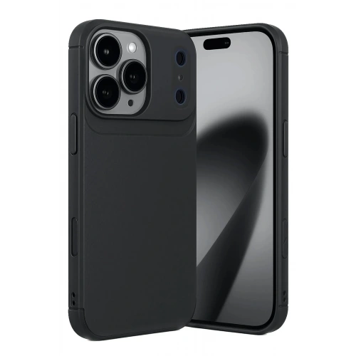 Mey İthalat®   iPhone 17 Pro Auto Focus Karbon Kapak - Siyah