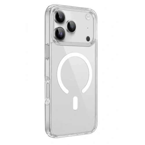 Mey İthalat®  iPhone 17 Pro Kılıf Pc Real Magsafe Kapak - Şeffaf