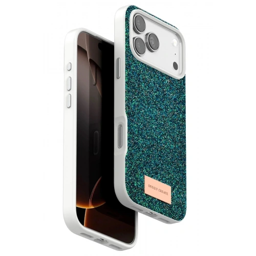 Mey İthalat®   iPhone 17 Pro Max Bright Simli Kapak - Koyu Yeşil