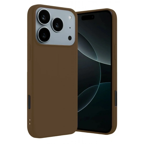 Mey İthalat®   iPhone 17 Pro Max First Silikon - Kahverengi