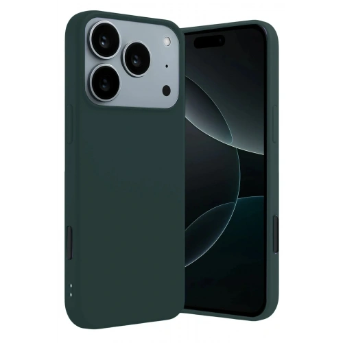 Mey İthalat®   iPhone 17 Pro Max First Silikon - Koyu Yeşil
