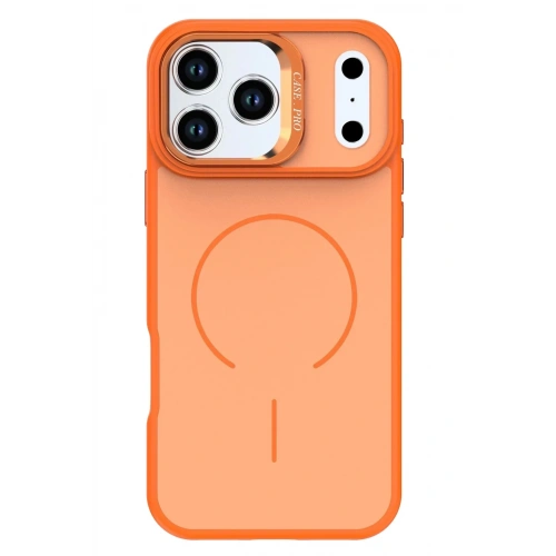 Mey İthalat®   iPhone 17 Pro Max Flexa Magsafe Kapak - Turuncu