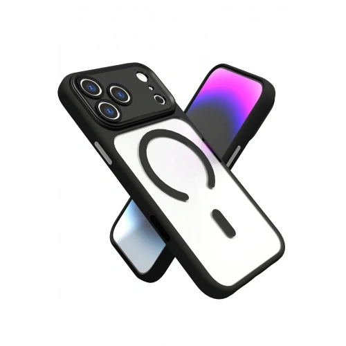 Mey İthalat®   iPhone 17 Pro Max Hazar Magsafe Kapak - Siyah