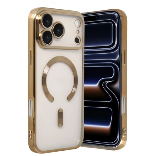 Mey İthalat®   iPhone 17 Pro Max Kross Magneticsafe Kapak - Gold