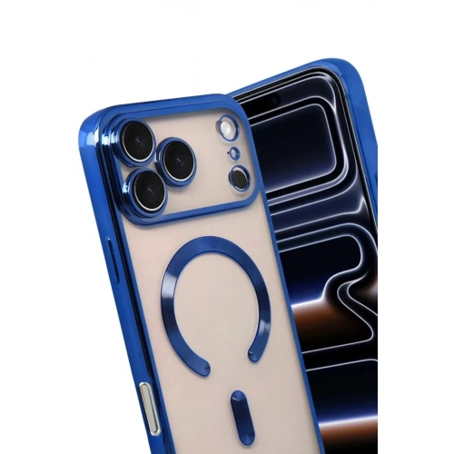Mey İthalat®   iPhone 17 Pro Max Kross Magneticsafe Kapak - Lacivert