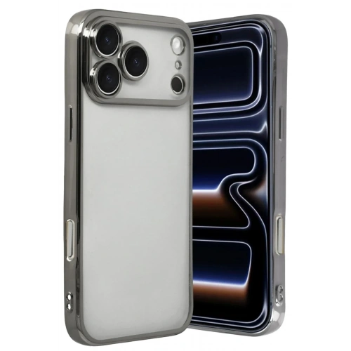 Mey İthalat®   iPhone 17 Pro Max  Lensli Silikon - Titan Gri