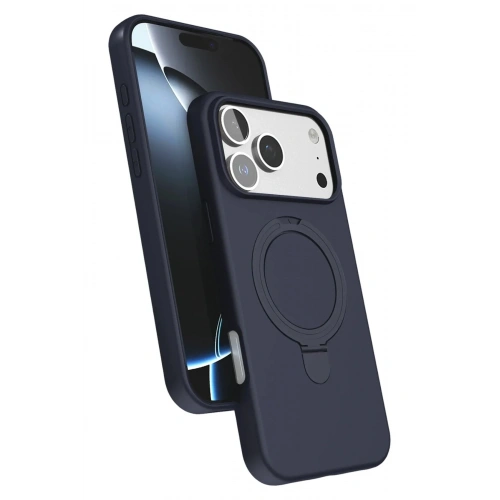 Mey İthalat®   iPhone 17 Pro Max Regal Magsafe Standlı Kapak - Lacivert