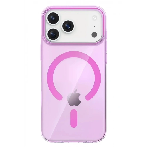 Mey İthalat®   iPhone 17 Pro PC Blank Magsafe Kapak - Pembe