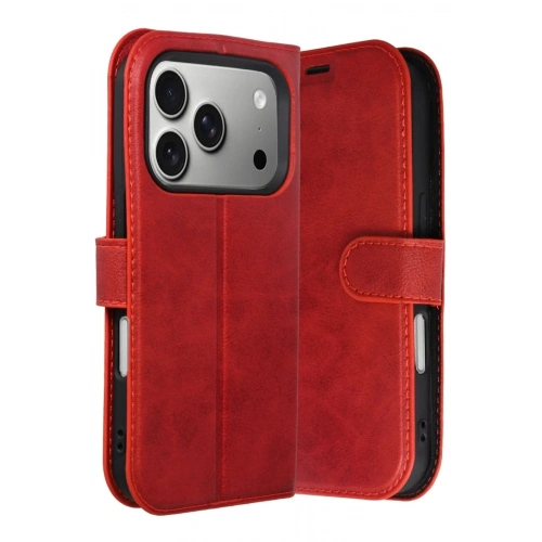 Mey İthalat®   iPhone 17 Pro Trend S Plus Kapaklı Kılıf - Kırmızı