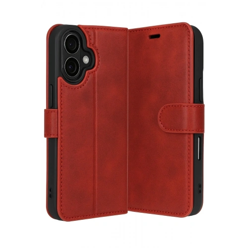 Mey İthalat®   iPhone 17 Trend S Plus Kapaklı Kılıf - Kırmızı