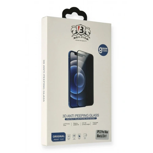 Mey İthalat®  iPhone 6 Bilvis Hayalet Cam Ekran Koruyucu - Siyah