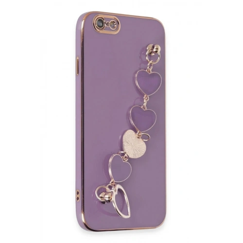 Mey İthalat®  iPhone 6 Kılıf Esila Silikon - Mor