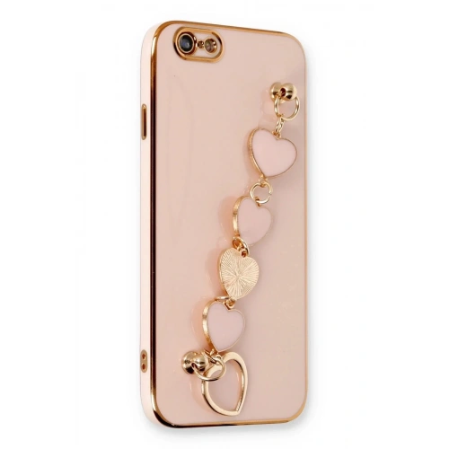 Mey İthalat®  iPhone 6 Kılıf Esila Silikon - Pudra