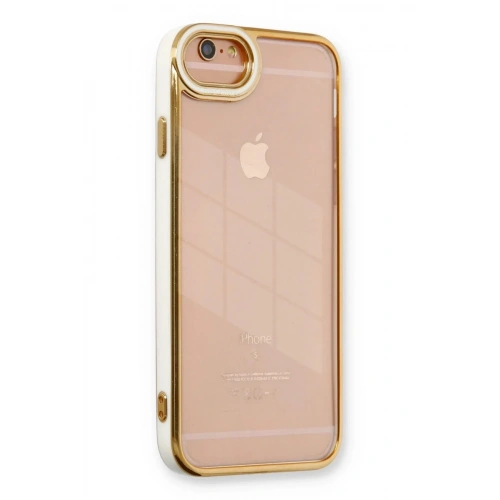 Mey İthalat®  iPhone 6 Kılıf Liva Lens Silikon - Beyaz