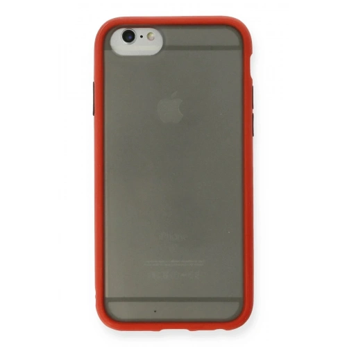 Mey İthalat®  iPhone 6 Kılıf Montreal Silikon Kapak - Kırmızı
