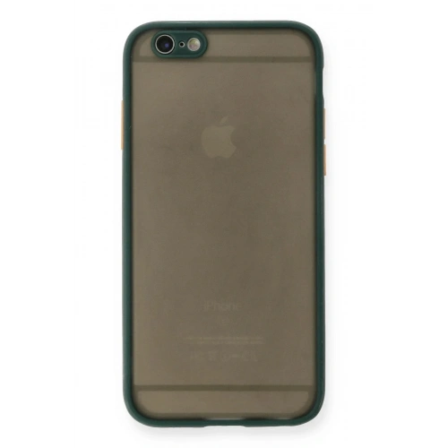 Mey İthalat®  iPhone 6 Kılıf Montreal Silikon Kapak - Yeşil