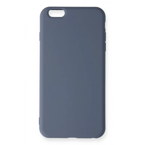 Mey İthalat®  iPhone 6 Plus Kılıf Nano içi Kadife Silikon - Gri