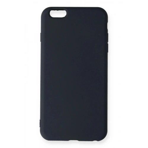 Mey İthalat®  iPhone 6 Plus Kılıf Nano içi Kadife Silikon - Lacivert