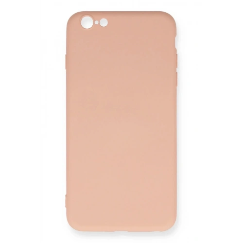 Mey İthalat®  iPhone 6 Plus Kılıf Nano içi Kadife Silikon - Pudra