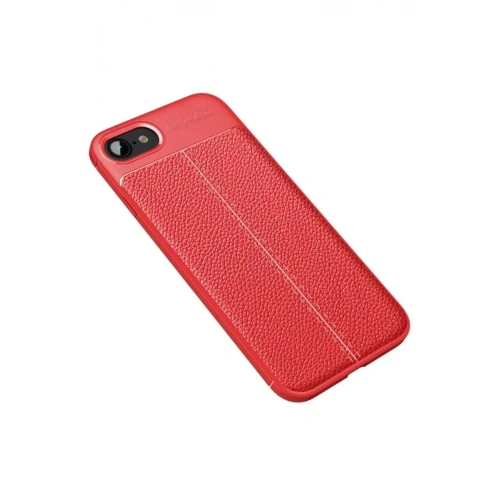 Mey İthalat®   iPhone 7 Kılıf Auto Focus Kapak - Kırmızı