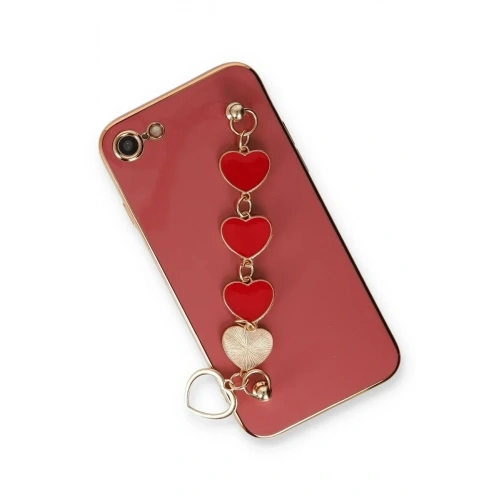 Mey İthalat®  iPhone 7 Kılıf Esila Silikon - Kırmızı