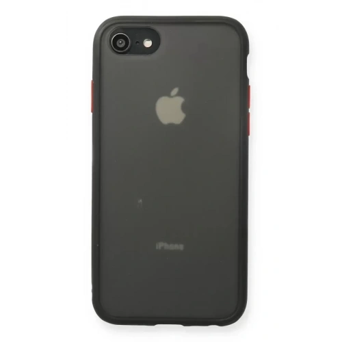 Mey İthalat®   iPhone 7 Kılıf Montreal Silikon Kapak - Siyah