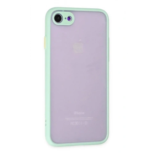 Mey İthalat®  iPhone 7 Kılıf Montreal Silikon Kapak - Turkuaz