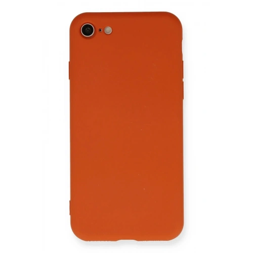 Mey İthalat®  iPhone 7 Kılıf Nano içi Kadife Silikon - Kırmızı